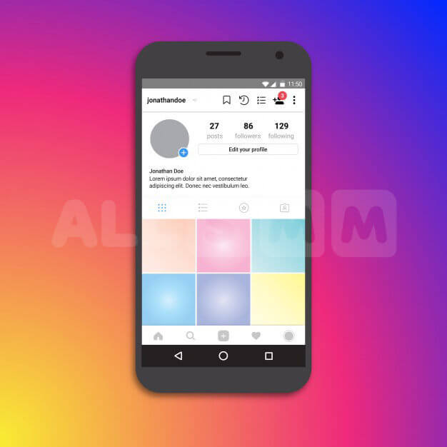 Comment émettre un profil sur Instagram. Algorithme efficace